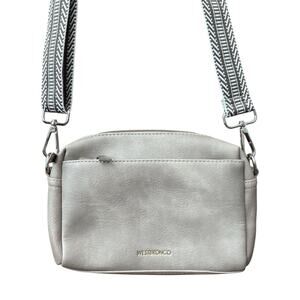 WESTBRONCO Small Women’s Crossbody Bag Satchel Gray Purse w/ Adjustable Strap